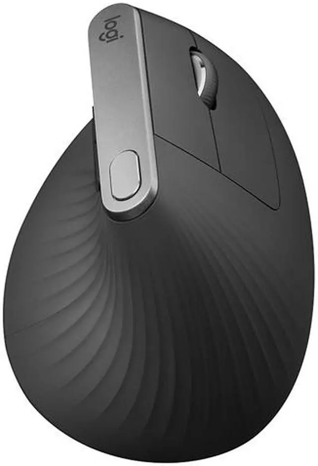 Main image of Logitech 910-005449 Graphite 4 Buttons 1 x Wheel USB-C Dual (RF / Bluetooth Wireless) Optical MX Vertical Ergonomic Mouse