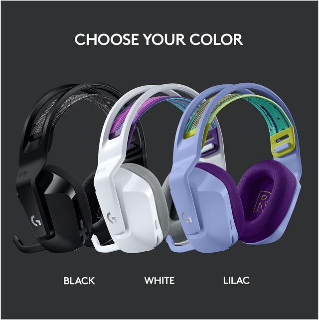 Alt view image 8 of 10 - Logitech G733 Lightspeed Wireless Gaming Headset with Suspension Headband, Lightsync RGB, Blue VO!CE mic technology and PRO-G audio drivers - Black