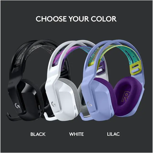 Alt view image 7 of 10 - Logitech G733 LIGHTSPEED Wireless Gaming Headset with suspension headband, LIGHTSYNC RGB, Blue VO!CE mic technology and PRO-G audio drivers - Lilac