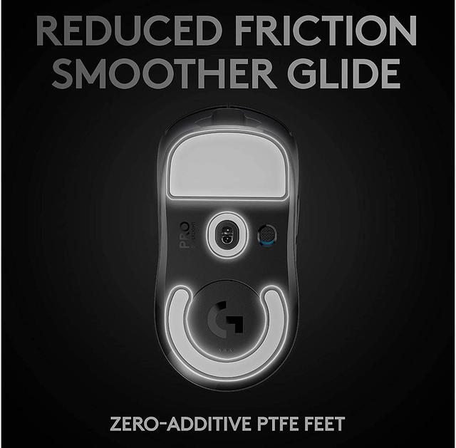 Alt view image 5 of 9 - Logitech G PRO X SUPERLIGHT Wireless Gaming Mouse, Ultra-Lightweight, HERO 25K Sensor, 25,600 DPI, 5 Programmable Buttons, Long Battery Life, Compatible with PC / Mac - Black