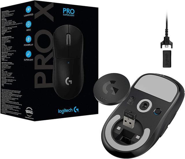 Alt view image 9 of 9 - Logitech G PRO X SUPERLIGHT Wireless Gaming Mouse, Ultra-Lightweight, HERO 25K Sensor, 25,600 DPI, 5 Programmable Buttons, Long Battery Life, Compatible with PC / Mac - Black
