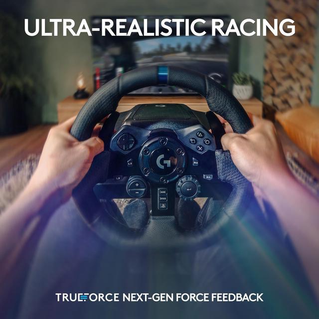 Alt view image 2 of 9 - Logitech G923 Racing Wheel and Pedals for PS5, PS4 and PC