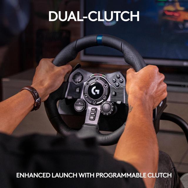 Alt view image 5 of 9 - Logitech G923 Racing Wheel and Pedals for PS5, PS4 and PC