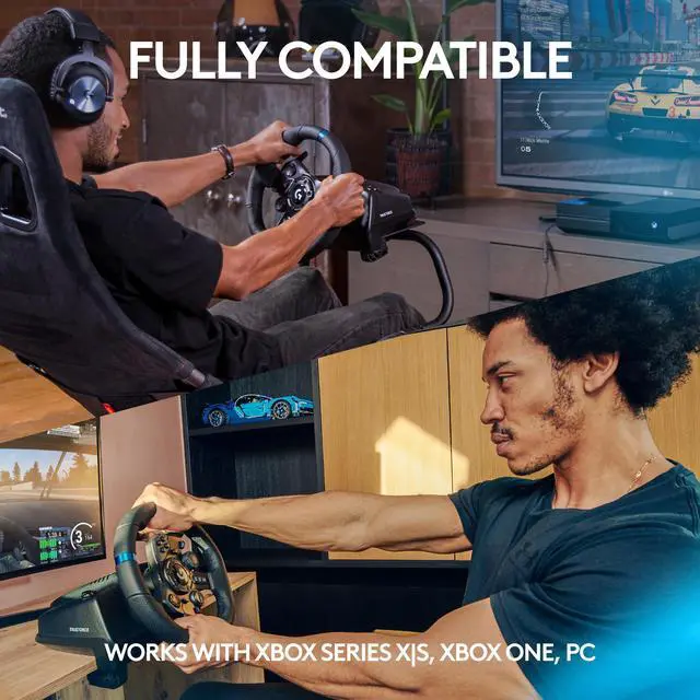 Alt view image 3 of 9 - Logitech G923 TRUEFORCE Sim Racing Wheel for Xbox Series S|X, Xbox One & PC