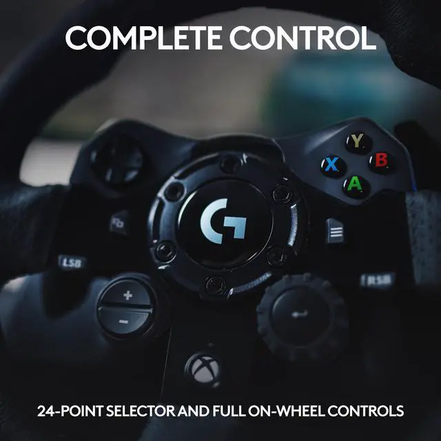Alt view image 5 of 9 - Logitech G923 TRUEFORCE Sim Racing Wheel for Xbox Series S|X, Xbox One & PC