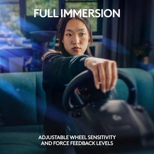 Alt view image 8 of 9 - Logitech G923 TRUEFORCE Sim Racing Wheel for Xbox Series S|X, Xbox One & PC