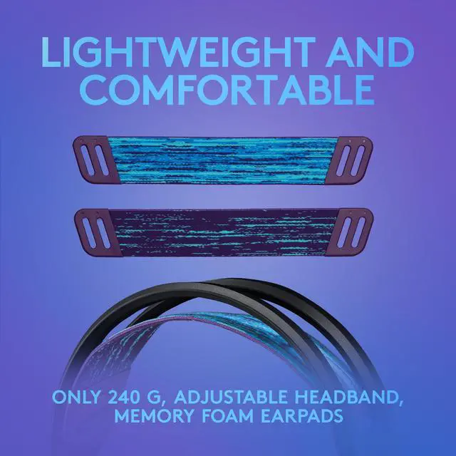 Alt view image 2 of 11 - Logitech G335 Wired Gaming Headset, with Flip to Mute Microphone, 3.5mm Audio Jack, Memory Foam Earpads, Lightweight, Compatible with PC, PlayStation, Xbox, Nintendo Switch – Black