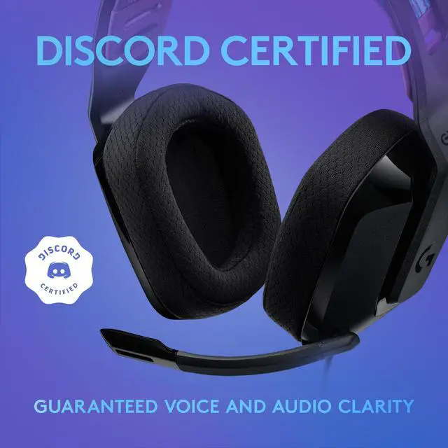 Alt view image 9 of 11 - Logitech G335 Wired Gaming Headset, with Flip to Mute Microphone, 3.5mm Audio Jack, Memory Foam Earpads, Lightweight, Compatible with PC, PlayStation, Xbox, Nintendo Switch – Black