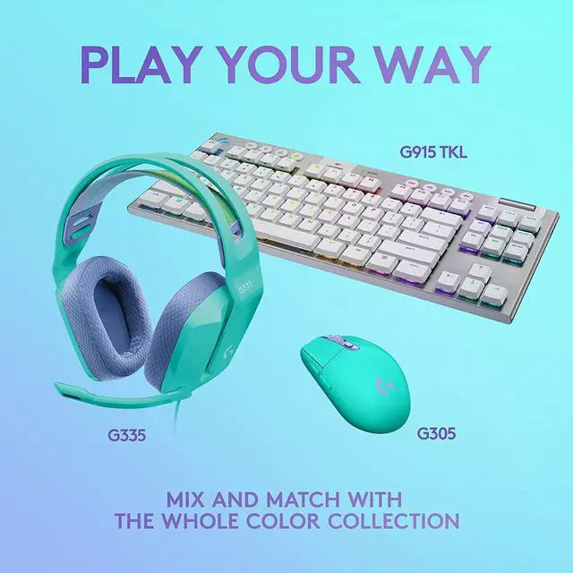 Alt view image 8 of 10 - Logitech G305 LIGHTSPEED Wireless Gaming Mouse, Hero 12K Sensor, 12,000 DPI, Lightweight, 6 Programmable Buttons, 250h Battery Life, On-Board Memory, PC/Mac - Mint