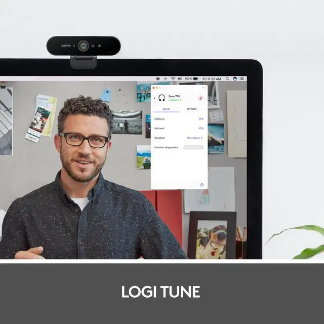 Alt view image 7 of 7 - Logitech Zone 750 Wired On-ear Headset with Noise-canceling microphone, USB-C and included USB-A adapter, Plug-and-play connection