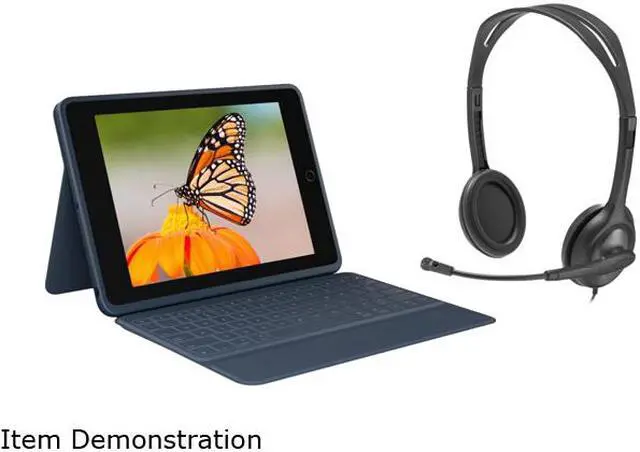 Alt view image 2 of 3 - Logitech Classroom - Combo - Headset - with Logitech Rugged Combo 3 for iPad