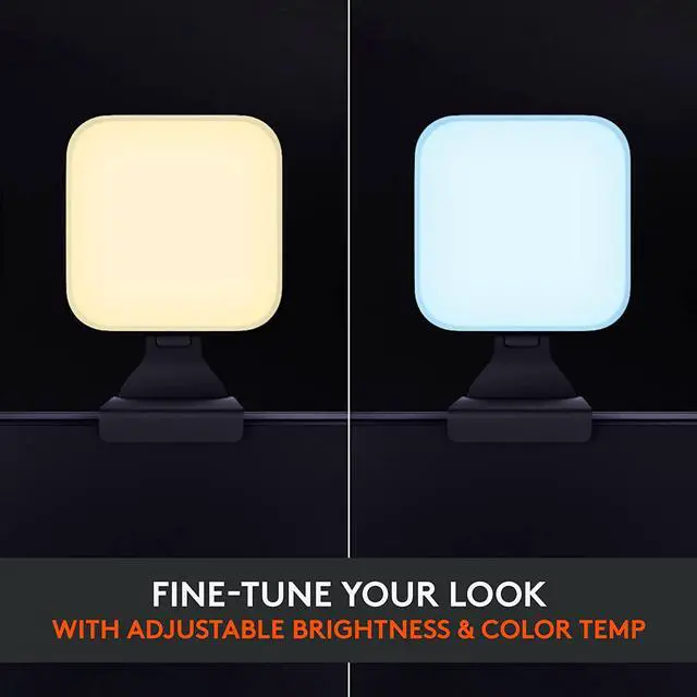 Alt view image 7 of 10 - Logitech Litra Glow Premium LED Streaming Light with TrueSoft, adjustable monitor mount, brightness & color temp settings, desktop app control for PC/Mac - Graphite