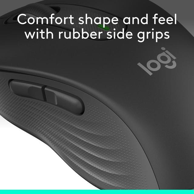 Alt view image 8 of 10 - Logitech Signature M650 Wireless Mouse - For Small to Medium Sized Hands, 2-Year Battery, Silent Clicks, Customizable Side Buttons, Bluetooth, for PC/Mac/Multi-Device/Chromebook