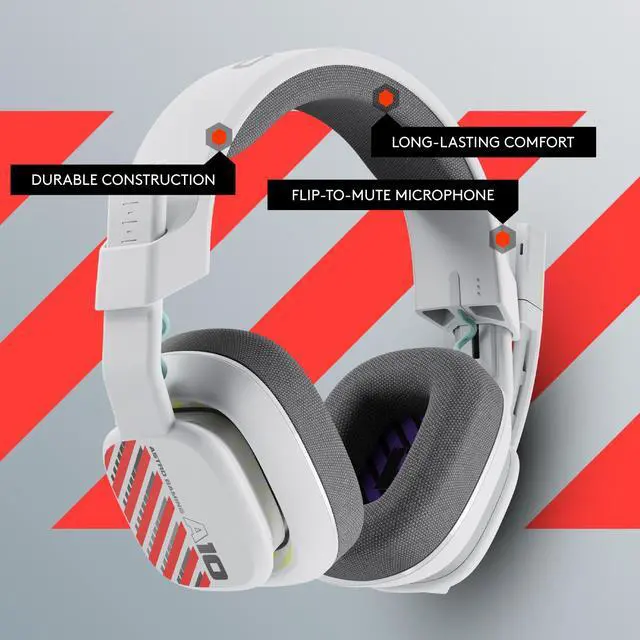 Alt view image 2 of 7 - ASTRO Gaming A10 Gen 2 Wired Headset for Xbox Series X|S, PC & Nintendo Switch - White