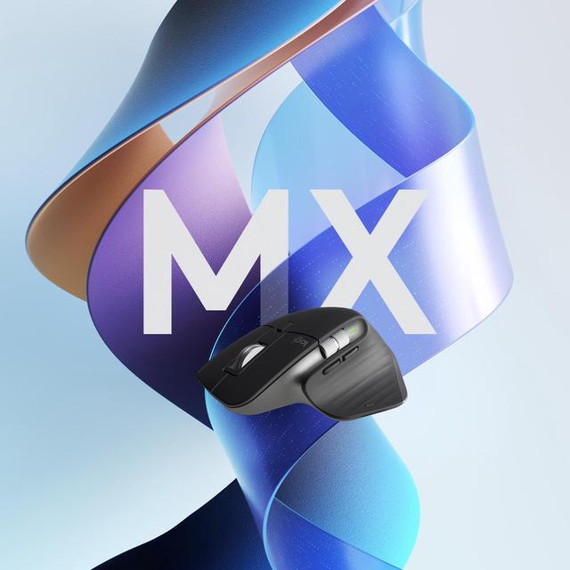 Alt view image 9 of 11 - Logitech MX Master 3S - Wireless Performance Mouse with Ultra-fast Scrolling, Ergo, 8K DPI, Track on Glass, Quiet Clicks, USB-C, Bluetooth, Windows, Linux, Chrome - Black