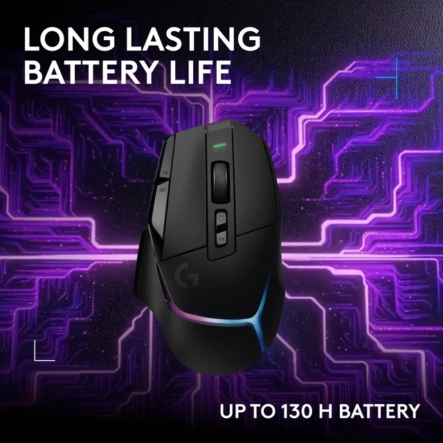 Alt view image 6 of 10 - Logitech G502 X PLUS LIGHTSPEED Wireless RGB Gaming Mouse - Optical mouse with LIGHTFORCE hybrid switches, LIGHTSYNC RGB, HERO 44K Gaming Sensor, Compatible with PC - macOS/Windows - Black