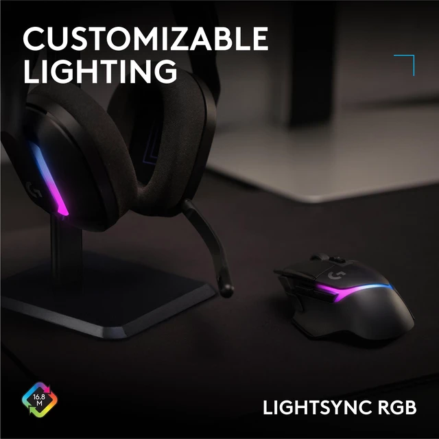 Alt view image 7 of 10 - Logitech G502 X PLUS LIGHTSPEED Wireless RGB Gaming Mouse - Optical mouse with LIGHTFORCE hybrid switches, LIGHTSYNC RGB, HERO 44K Gaming Sensor, Compatible with PC - macOS/Windows - Black