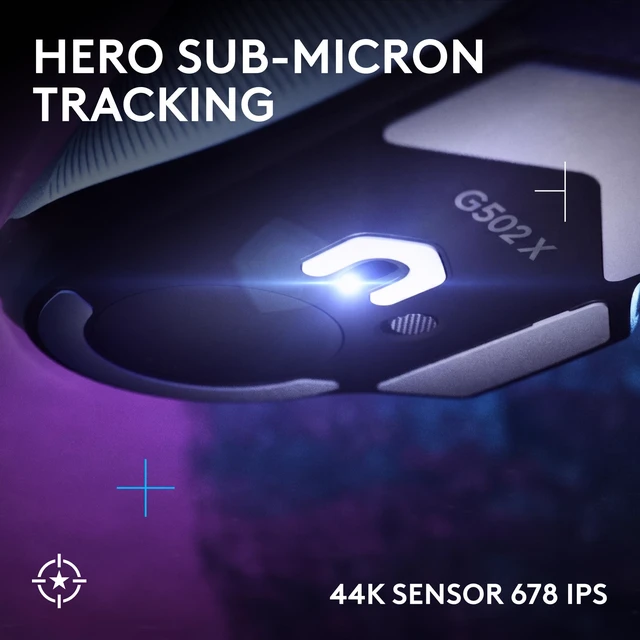 Alt view image 2 of 10 - Logitech G502 X PLUS LIGHTSPEED Wireless RGB Gaming Mouse - Optical mouse with LIGHTFORCE hybrid switches, LIGHTSYNC RGB, HERO 25K gaming sensor, compatible with PC - macOS/Windows - White