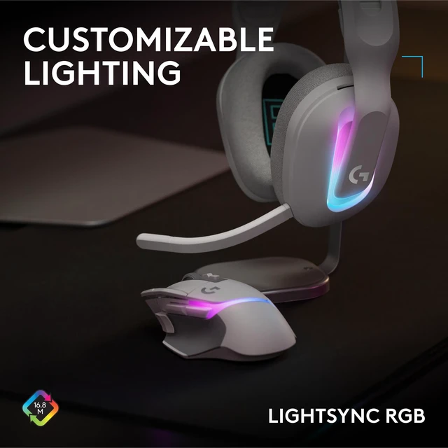 Alt view image 7 of 10 - Logitech G502 X PLUS LIGHTSPEED Wireless RGB Gaming Mouse - Optical mouse with LIGHTFORCE hybrid switches, LIGHTSYNC RGB, HERO 25K gaming sensor, compatible with PC - macOS/Windows - White