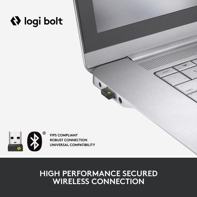 Alt view image 3 of 9 - Logitech Lift for Business Left, Vertical Ergonomic Mouse - Left-handed, Wireless, Bluetooth or Secured Logi Bolt USB, Quiet clicks, Globally Certified, Windows/Mac/Chrome/Linux