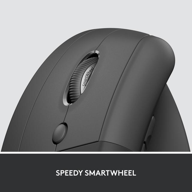 Alt view image 8 of 9 - Logitech Lift for Business Left, Vertical Ergonomic Mouse - Left-handed, Wireless, Bluetooth or Secured Logi Bolt USB, Quiet clicks, Globally Certified, Windows/Mac/Chrome/Linux