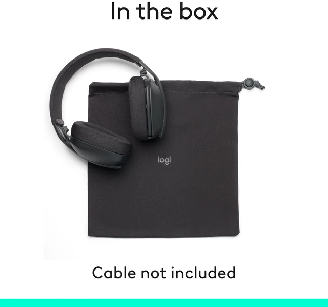 Alt view image 10 of 10 - Logitech Zone Vibe 100 Lightweight Wireless Over Ear Headphones with Noise Canceling Microphone, Advanced Multipoint Bluetooth Headset, Works with Teams, Google Meet, Zoom, Mac/PC - Graphite