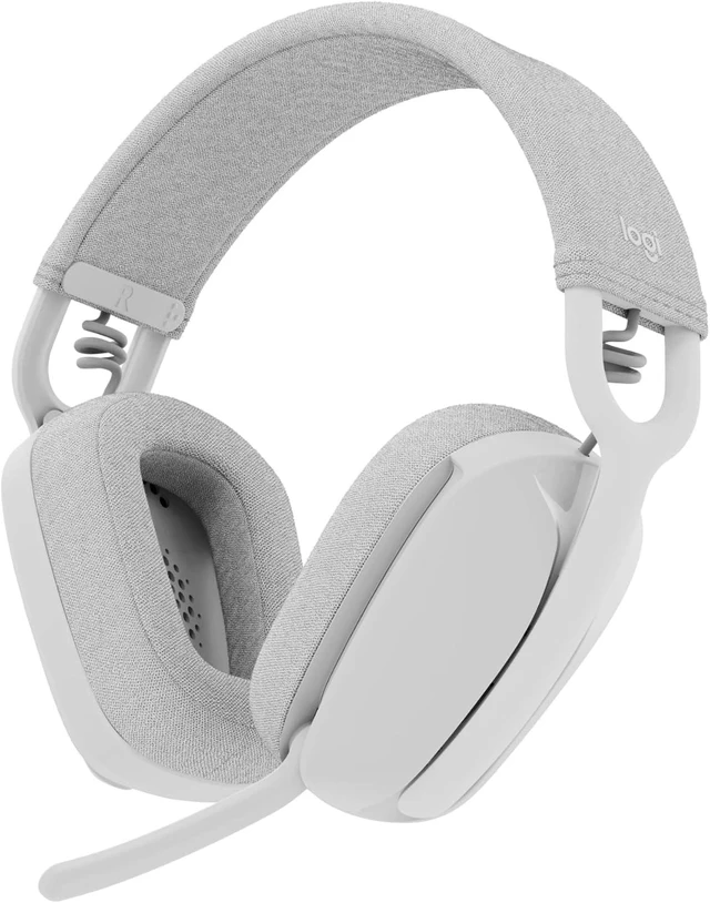 Main image of Logitech Zone Vibe 100 Lightweight Wireless Over Ear Headphones with Noise Canceling Microphone, Advanced Multipoint Bluetooth Headset, Works with Teams, Google Meet, Zoom, Mac/PC - Off White