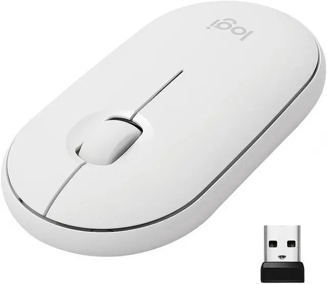 Main image of Logitech Bluetooth Optical Slim Mouse 910-006345 White Bluetooth Wireless Optical Mouse