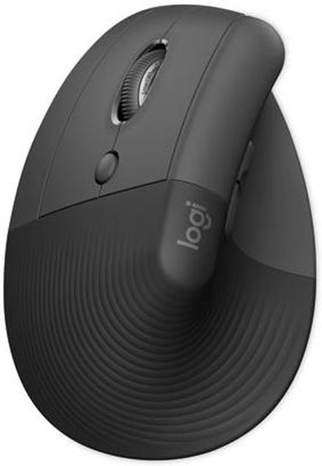 Logitech Lift Vertical Ergonomic Mouse - vertical mouse - Bluetooth, 2.4  GHz - graphite - 910-006466 - Mice 