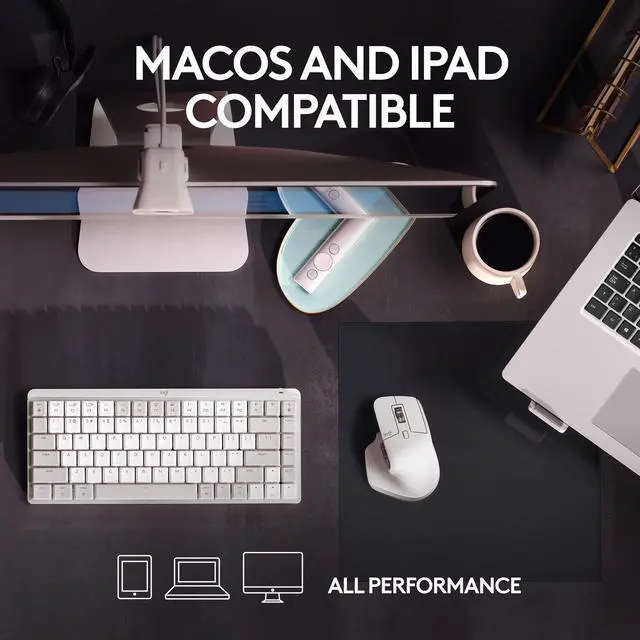 Alt view image 9 of 12 - Logitech MX Master 3S for Mac - Wireless Bluetooth Mouse with Ultra-fast Scrolling, Ergo, 8K DPI, Quiet Clicks, Track on Glass, Customization, USB-C, Apple, iPad