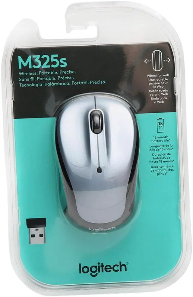 Alt view image 6 of 6 - Logitech M325S Wireless Mouse - Light Silver
