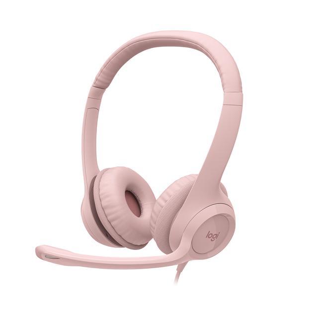 Logitech H151 Wired Stereo Headset With Noise-Cancelling Mic - Universal 3.5mm For PC, Mac, Mobile