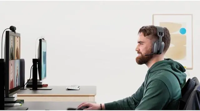 Alt view image 9 of 10 - Logitech Zone Vibe Wireless Graphite Color Headset for Business  - Microsoft Teams Version