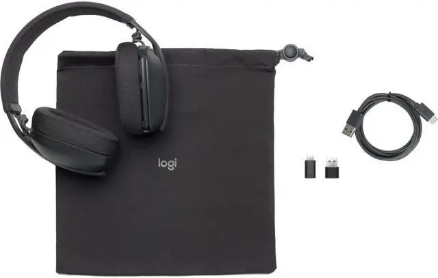 Alt view image 5 of 10 - Logitech Zone Vibe Wireless Graphite Color Headset for Business  - UC Version