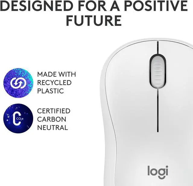 Alt view image 8 of 8 - Logitech M240 Silent Bluetooth Mouse, Wireless, Compact, Portable, Smooth Tracking, 18-Month Battery, for Windows, macOS, ChromeOS, Compatible with PC, Mac, Laptop, Tablets (Off-white)