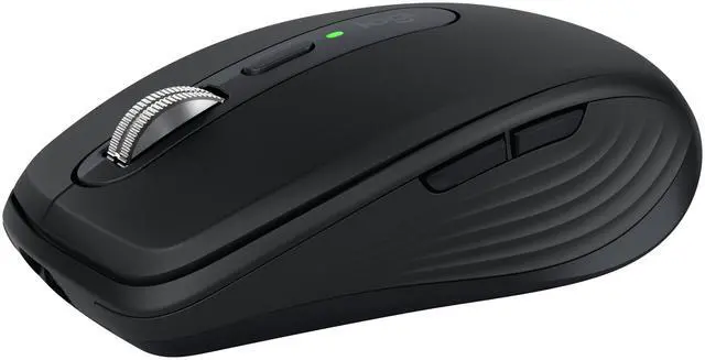 Main image of Logitech MX Anywhere 3S Compact Wireless Mouse, Fast Scrolling, 8K DPI Any-Surface Tracking, Quiet Clicks, Programmable Buttons, USB C, Bluetooth, Windows PC, Linux, Chrome, Mac, Black