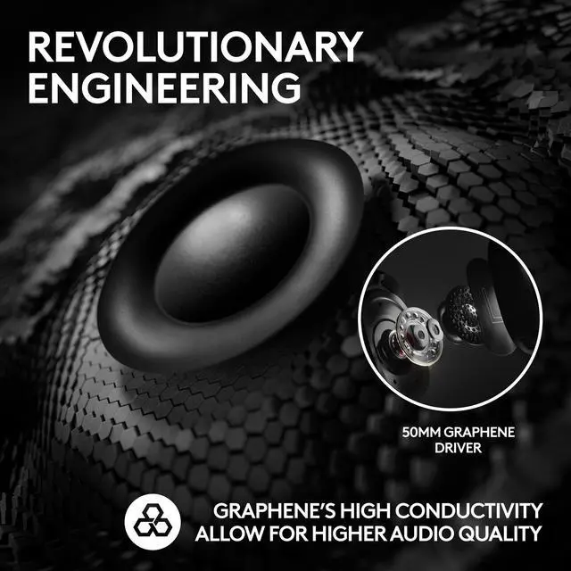 Alt view image 4 of 9 - Logitech G PRO X2 LIGHTSPEED Wireless Gaming Headset, Detachable Boom Mic, 50mm Graphene Drivers, DTS:X Headphone 2.0—7.1 Surround, Bluetooth/USB/3.5mm Aux, for PC, PS5, PS4, Nintendo Switch - Black