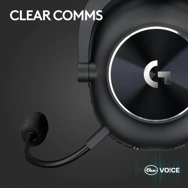 Alt view image 7 of 9 - Logitech G PRO X2 LIGHTSPEED Wireless Gaming Headset, Detachable Boom Mic, 50mm Graphene Drivers, DTS:X Headphone 2.0—7.1 Surround, Bluetooth/USB/3.5mm Aux, for PC, PS5, PS4, Nintendo Switch - Black