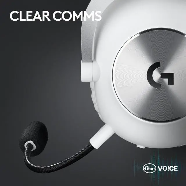 Alt view image 7 of 9 - Logitech G PRO X2 LIGHTSPEED Wireless Gaming Headset, Detachable Boom Mic, 50mm Graphene Drivers, DTS:X Headphone 2.0—7.1 Surround, Bluetooth/USB/3.5mm Aux, for PC, PS5, PS4, Nintendo Switch - White