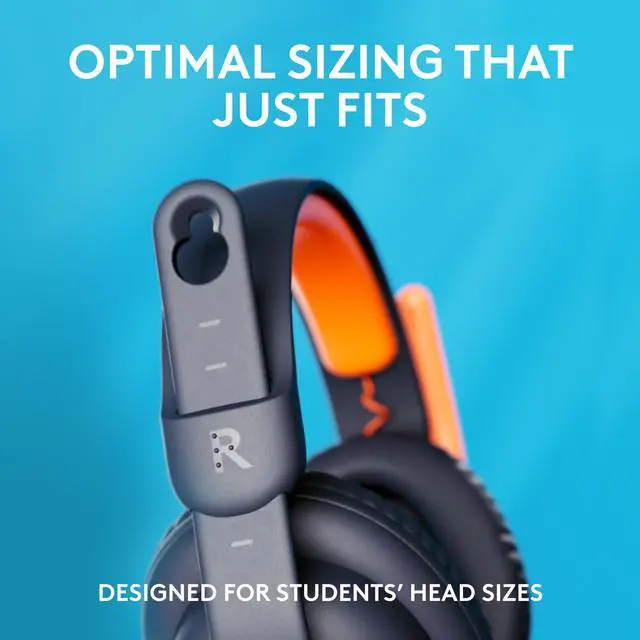Alt view image 4 of 9 - Logitech Zone Learn Wired Over-ear Headset with Microphone for Learners, USB Type C, for Windows/MacOS/iPadOS/Android/Mobile