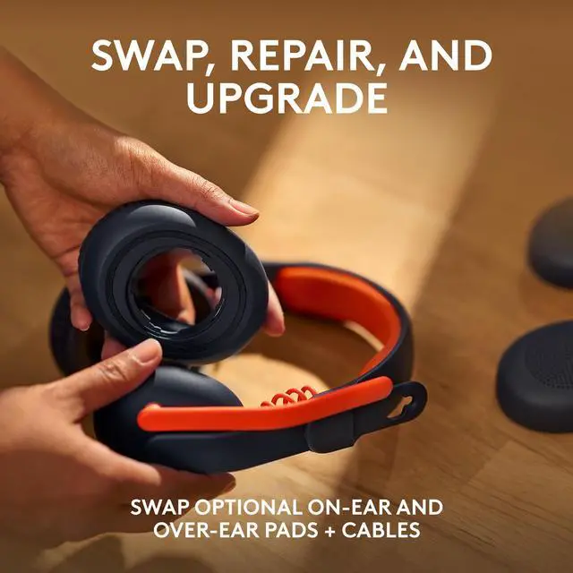 Alt view image 9 of 9 - Logitech Zone Learn Wired Over-ear Headset with Microphone for Learners, USB Type C, for Windows/MacOS/iPadOS/Android/Mobile