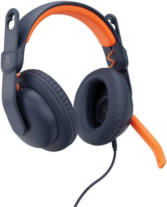 2.5 - Over-ear Suppression - Logitech Noise Headset - Circumaural mm AUX Mic Wired Zone Learn