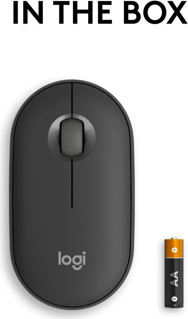Alt view image 9 of 10 - Logitech Pebble 2 M350s Mouse, Slim, compact Bluetooth® Wireless, customizable button, Multi-device pairing, Black