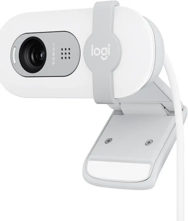 Main image of Logitech Brio 100 Full HD Webcam for Meetings and Streaming, Auto-Light Balance, Built-In Mic, Privacy Shutter, USB-A, for Microsoft Teams, Google Meet, Zoom and More - Off White
