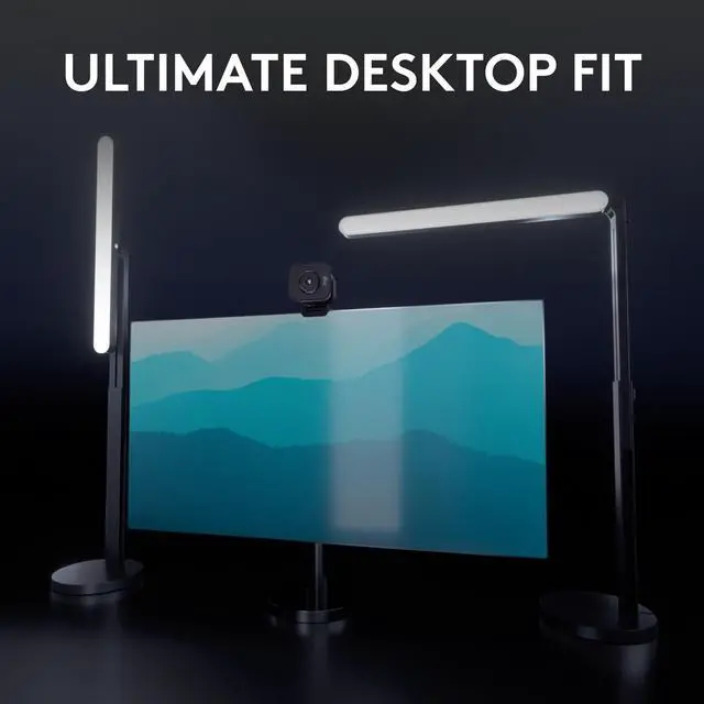 Alt view image 4 of 11 - Logitech G Litra Beam Premium LED Gaming Key Light with TrueSoft, Adjustable Desktop Mount, Brightness/Color Temp Settings, Desktop App Control for PC/Mac