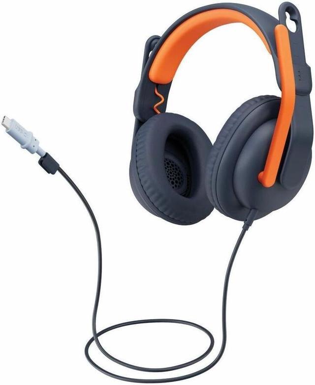 Alt view image 7 of 12 - Logitech Zone Learn Wired Headsets for Learners, Stereo, USB C, 3.5mm, Over the Head, Omni-directional Microphone