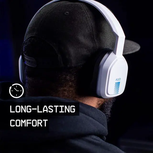 Alt view image 5 of 8 - ASTRO Gaming A10 Wired Gaming Headset, Lightweight and Damage Resistant, ASTRO Audio, 3.5 mm Audio Jack, for Xbox Series X|S, Xbox One, PS5, PS4, Nintendo Switch, PC, Mac- White/Blue