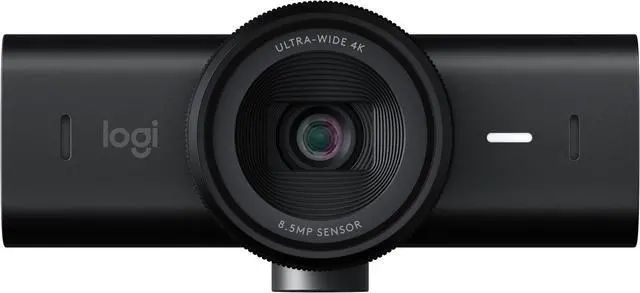 Alt view image 2 of 4 - Logitech MX Brio Ultra HD 4K Collaboration and Streaming Webcam, 1080p at 60 FPS, Dual Noise Reducing Mics,Show Mode, USB-C, Webcam Cover, Works with Microsoft Teams, Zoom, Google Meet - Black