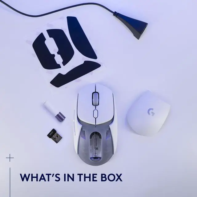 Alt view image 9 of 9 - Logitech G309 LIGHTSPEED Wireless Gaming Mouse, Lightweight, LIGHTFORCE Hybrid Switches, HERO 25K Sensor, 300+ Hour Battery Life With AA Battery, 6 Programmable Buttons, PC & Mac - White
