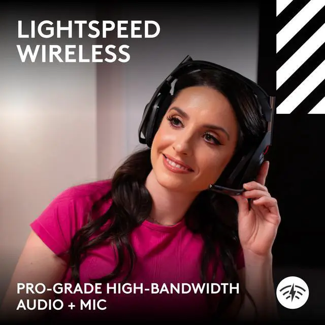 Alt view image 4 of 11 - Logitech A50 Circumaural Wireless Gaming Headset w/ Mic